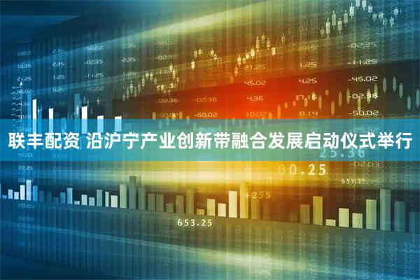 联丰配资 沿沪宁产业创新带融合发展启动仪式举行